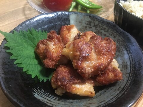 米粉でカリッと!フライパンでジューシーな唐揚げ